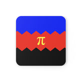 Polyamory Flag Coaster Set: 4 Corkwood Wavey Drink Coasters